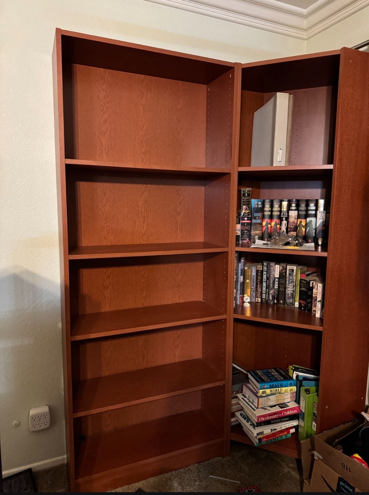 3 Tall Bookshelves (Corner set)