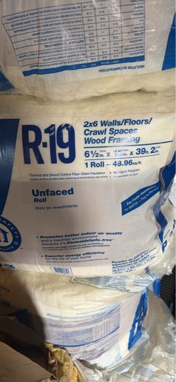 R-19 Unfaced Fiberglass Insulation Roll and r11