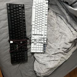 Both Keyboards ,  Mouse, Mousepad 