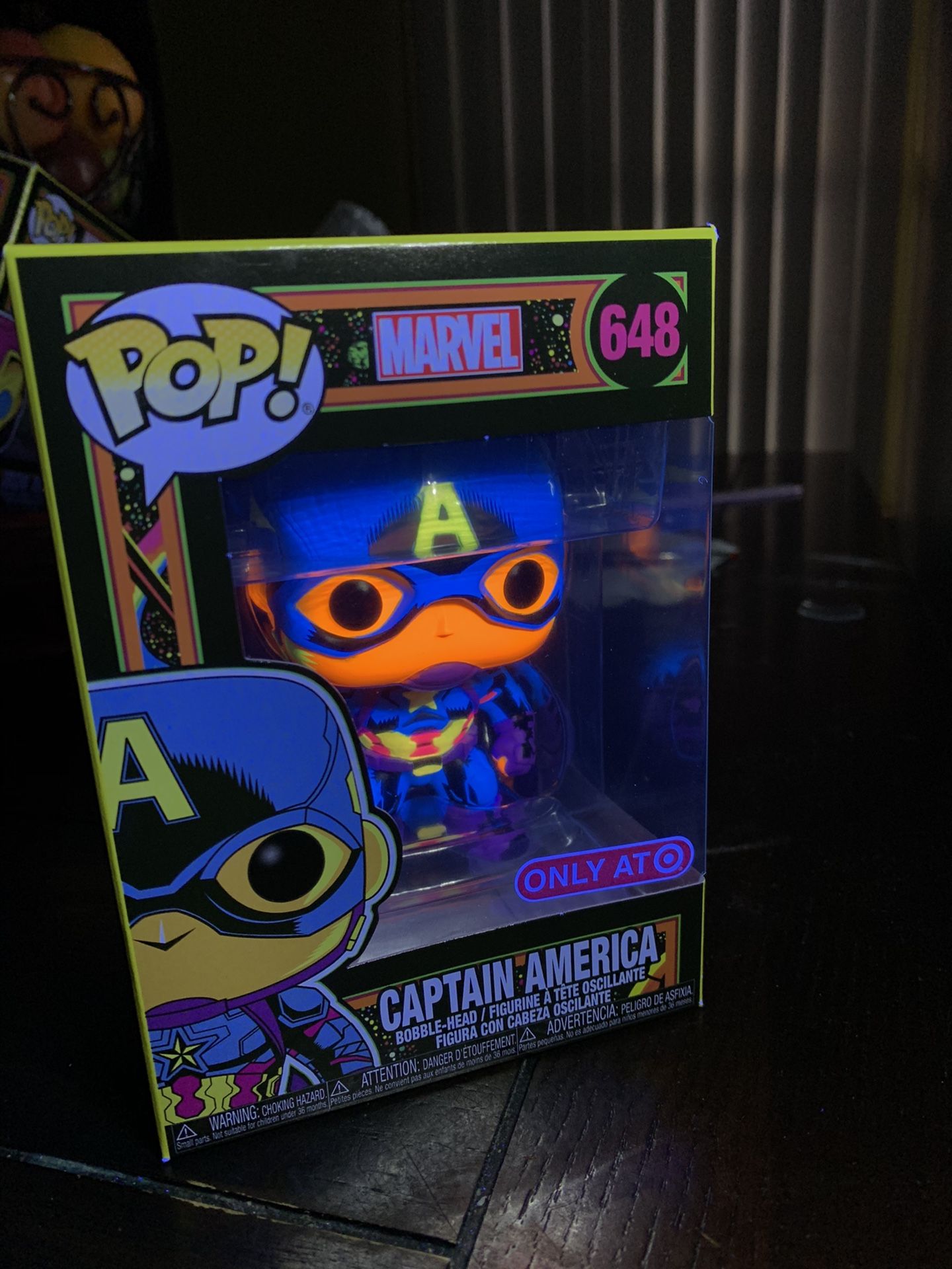 Black light Captain America Funko POP (Target Exclusive)