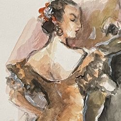 Original Painting By Patricia Boyd “ Spanish Dancers