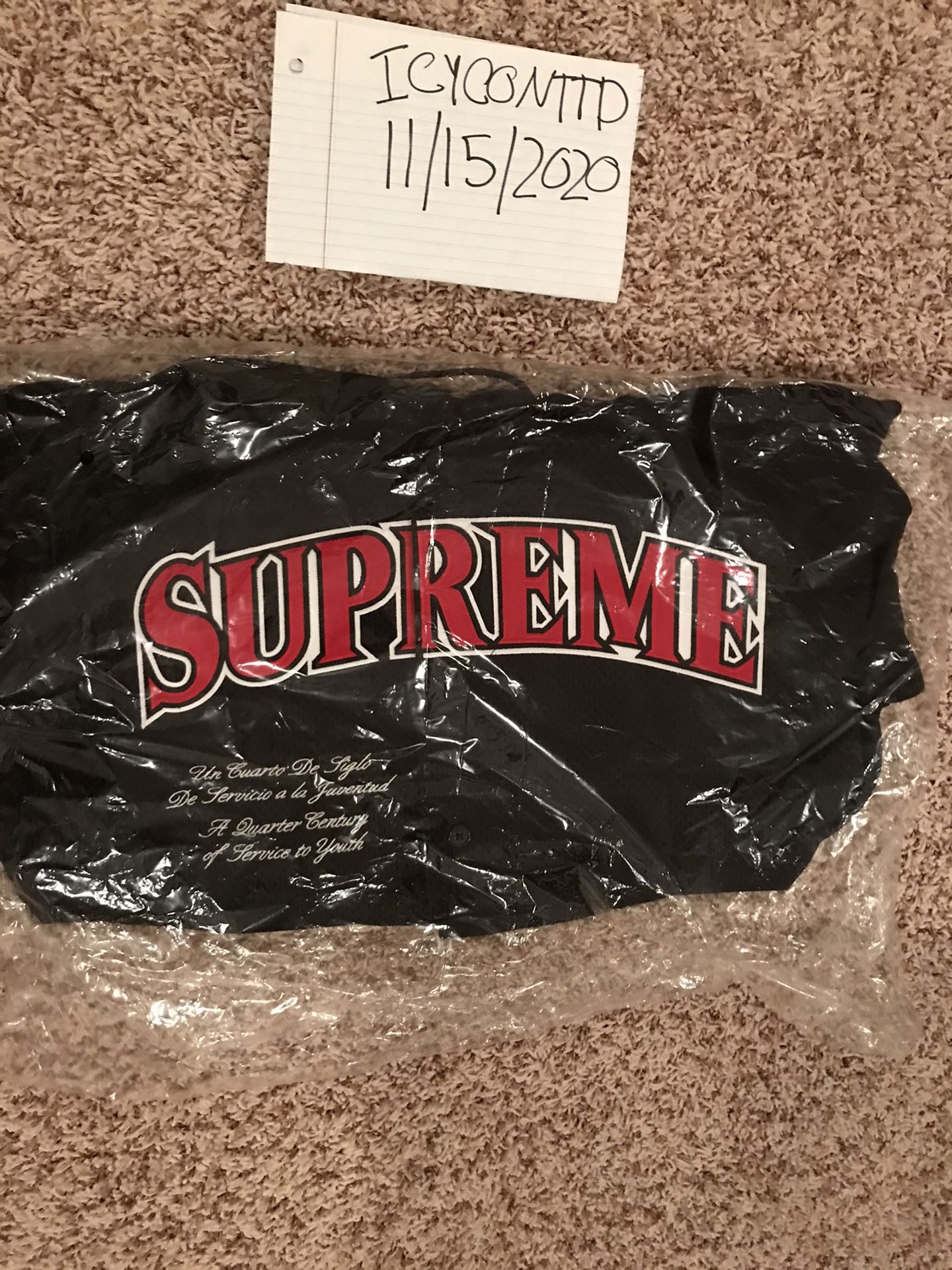 Supreme Baseball mesh jersey