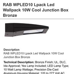 WPLED Wallpack Exterior Light