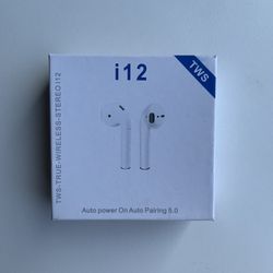 Auto Power On Auto Pairing 5.0 True Wireless Stereo i12 Earbud