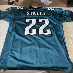 Authentic Deuce Staley Reebok Philadelphia Eagles Jersey Men 54 Green Sewn Clean