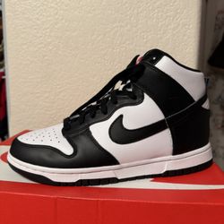 NIKE high Dunk panda Black