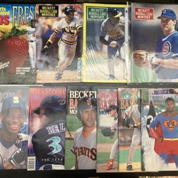 Lot Of 19 Baseball Beckett Magazines Ken Griffey Jr, Bo Jackson, Barry Bonds, Frank Thomas, Rickey Henderson Etc