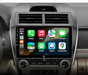 Car Stereo Radio Toyota Camry 2012 2013 2014, Wireless CarPlay Android Auto, 10.2” Touch Screen Head Units, Backup Camera