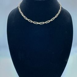 Gargantilla Paper Clip Plata 925 