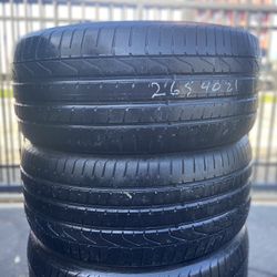 PAIR OF TIRES 265 40 21 PIRELLI