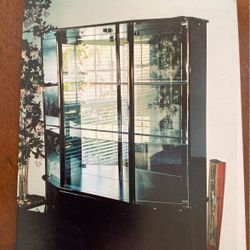 dining china cabinet with table and 4 chairs 