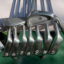 Ping Eye2 Karsten Black Dot 9 Iron Stiff Flex Steel Shaft LoudMouth Grip Ping Eye2 Karsten Black Dot 9 Iron Stiff Flex Steel Shaft LoudMouth Grip