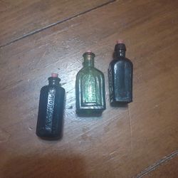 Vintage Miniature Glass Bottles