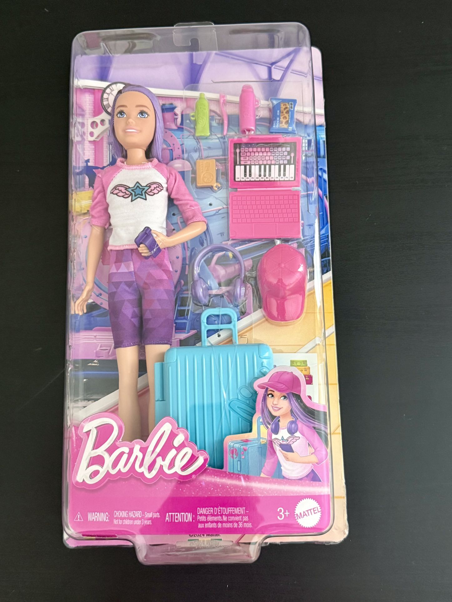 Brand new! Barbie 12.7" Skipper Doll  Travel Set