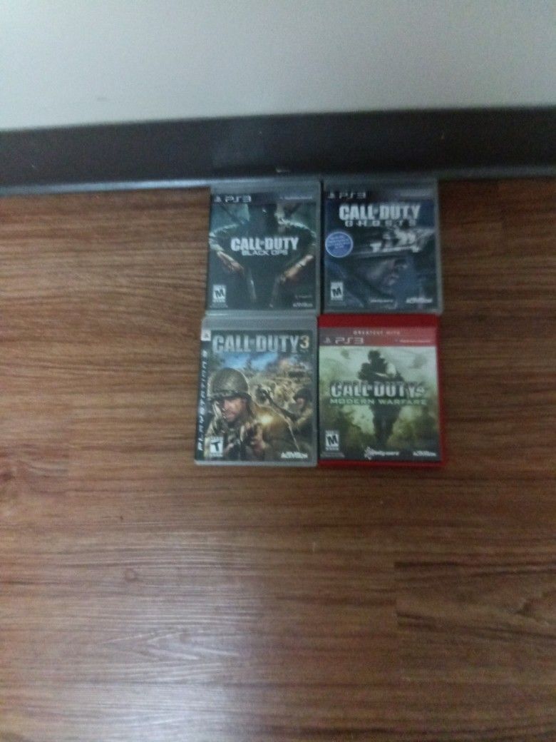 4 Call of Duty Games for PS3