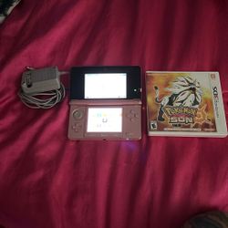 Nintendo 3ds + Pokemon Sun + Charger