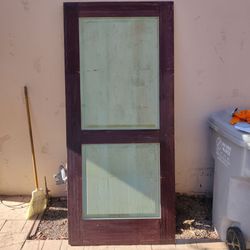 36" x 80" solid wood door