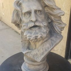 Moses / Jerry Garcia Head Statue 28" Tall
