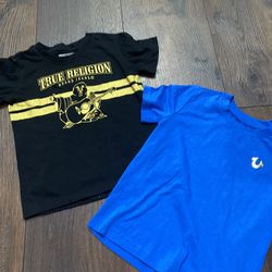 Lot Of 2 Boys True Religion Shirts Size 6 #17