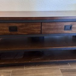Industrial Wood & Metal Console Table / TV Stand 💰 $90