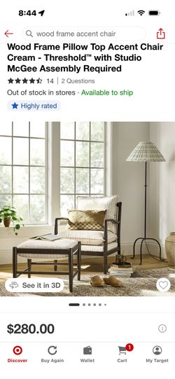 Wood frame pillow top accent chairs