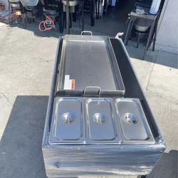 Plancha Nueva De 31” Con Estufa Con Charolas I Llantas Nuevo