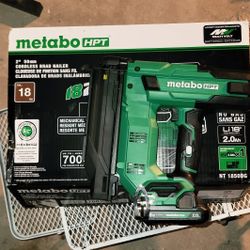 Metabo HPT 18V MultiVolt Compact Cordless Brad Nailer Kit, 18 Gauge
