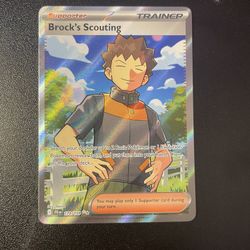 Brocks Scouting Pokemon Card Full Art 