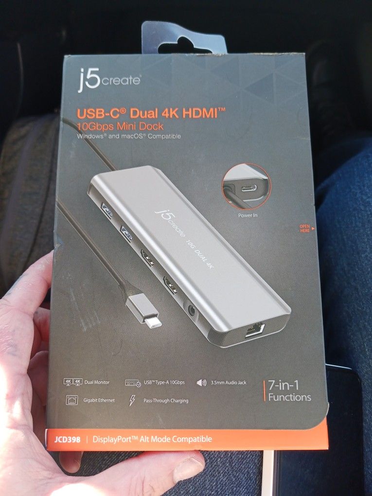 USB-C Dual 4K HDMI 10Gbps Mini Dock OBO