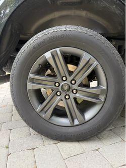 Ford F-150 Lariat Black Appearance Package 20” Wheels Rims OEM Hankook Dynapro AT2 Tires – 275/60R20 (Set of 4)