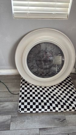 Large beautiful industrial look wall clock