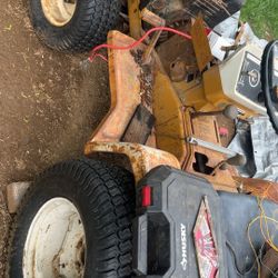 Montgomery Wards 16hp Garden Tractor With Lots Of Parts