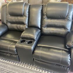RECLINING SOFA LOVE SEAT ✅🤑AVAILABLE TODAY