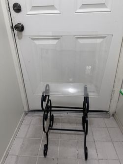 Antique Vinyl Record Rack / Storage / Display - Wrought Iron