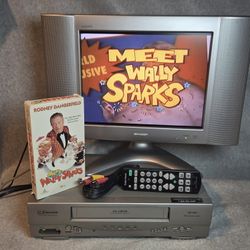 Emerson VCR  VHS Player/Recorder With Remote/Cables/Movie