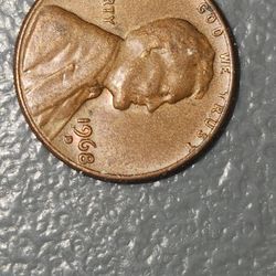 1968-D Lincoln Penny ERROR 
