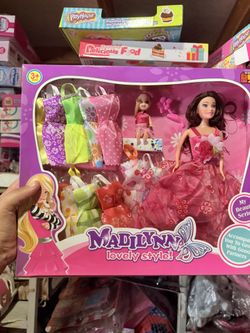 Kids Doll With Dresses New$14 Each 