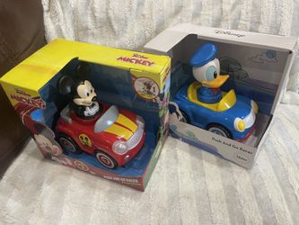 Disney Donald And Mickey Push And Go Racers