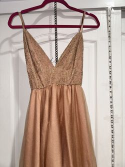 Salmon Pink High Low Homecoming Dress Size S