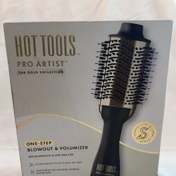 Hot Tools 24k blowout Hairdryer Brush