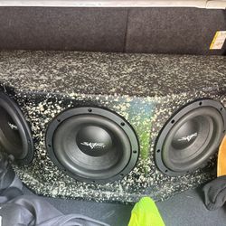 Skar Triple 8 Inch Subwoofers With Amplifier