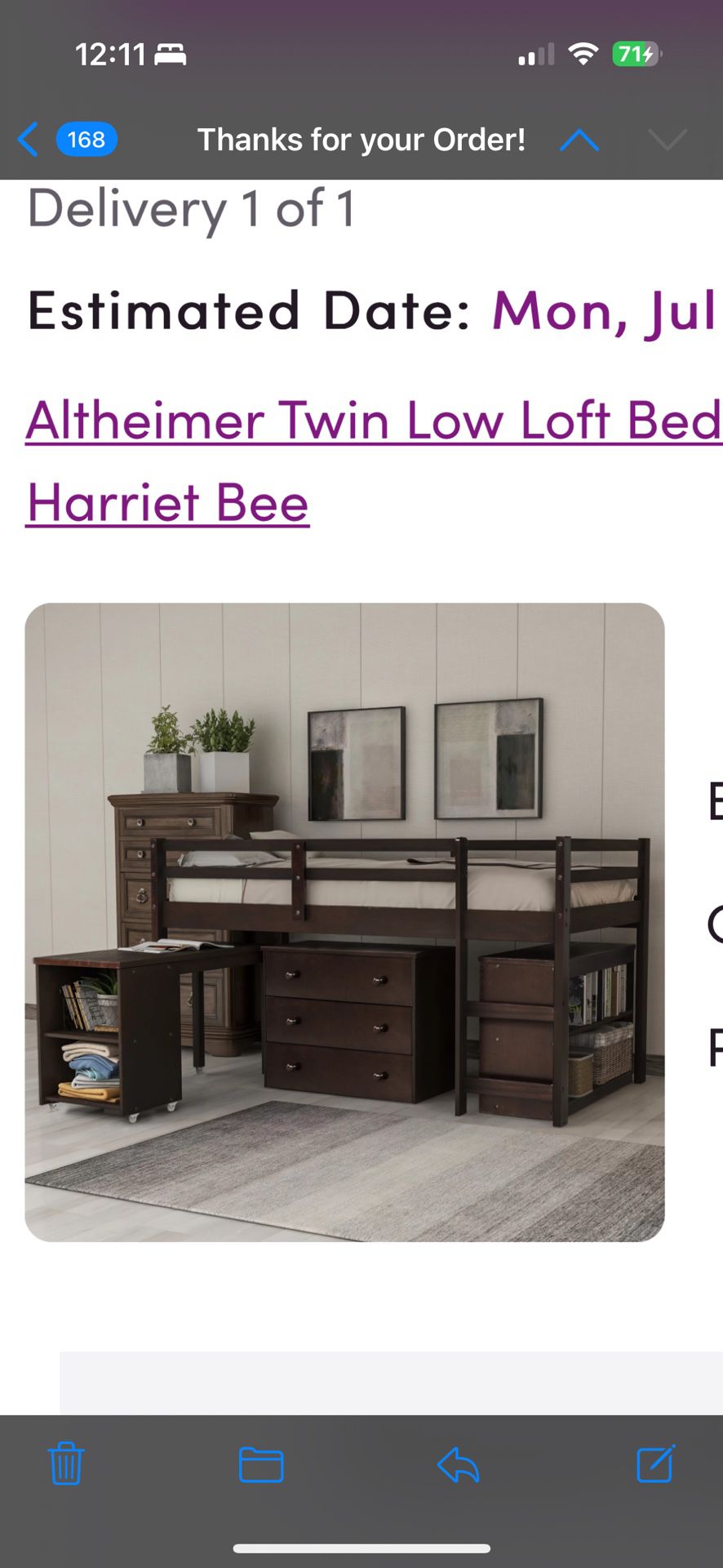 Twin Low Loft Bed With Mattress, desk, Dresser And Bookshelf 