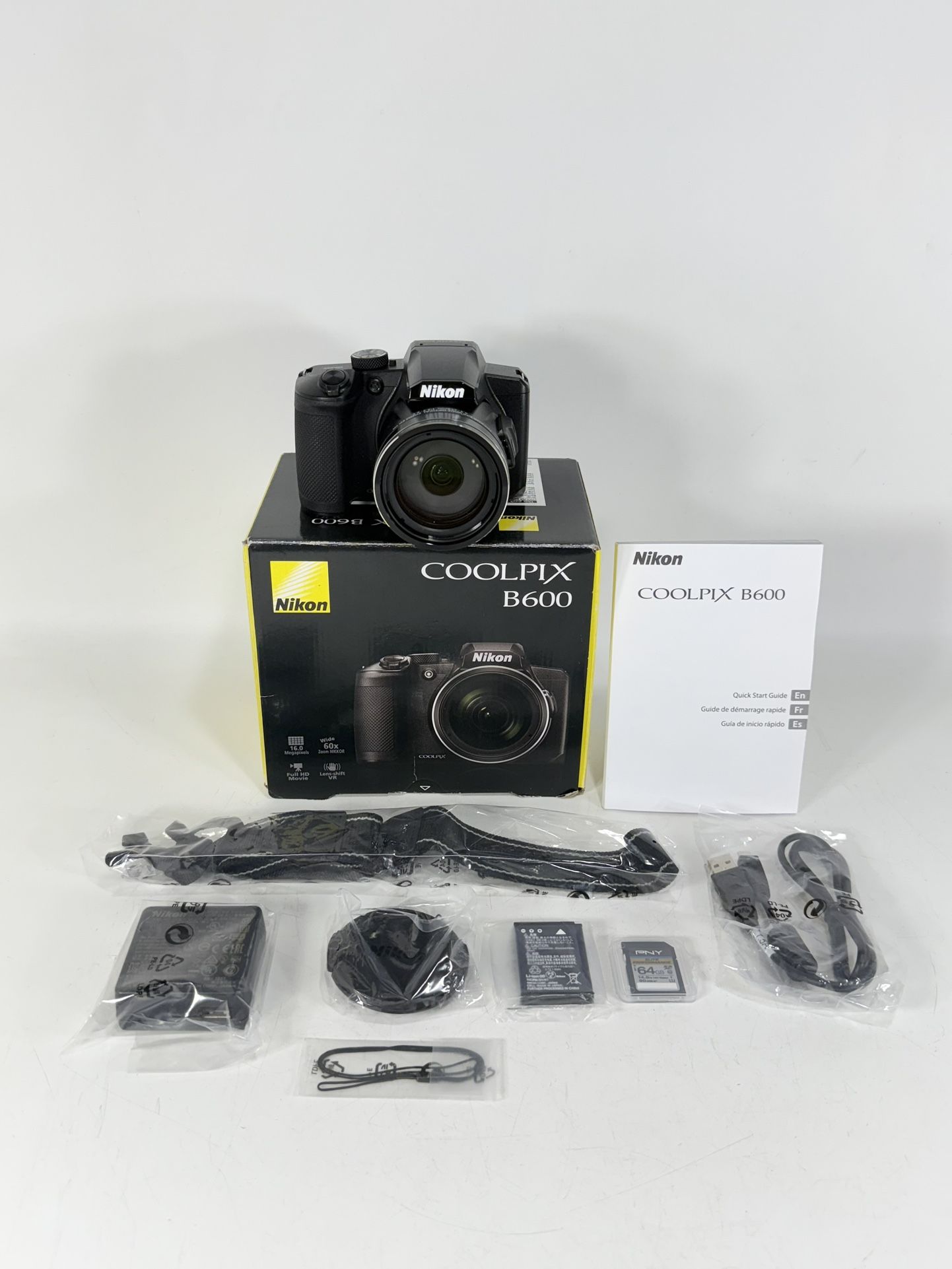 Nikon Coolpix B600 Black 16MP Full HD Digital Camera with Built in