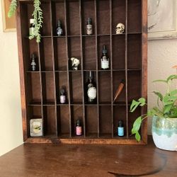 Essential Oil, Apothecary Shelf- Excellent Condition