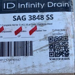 48” Infinity Shower Drain