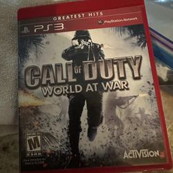 Call Of Duty PS3 Game