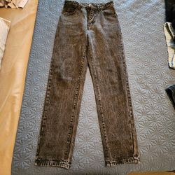 Black Acid Wash Jeans Size Medium