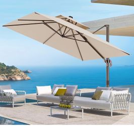 9' X 12' Cantilever Outdoor Patio Umbrella