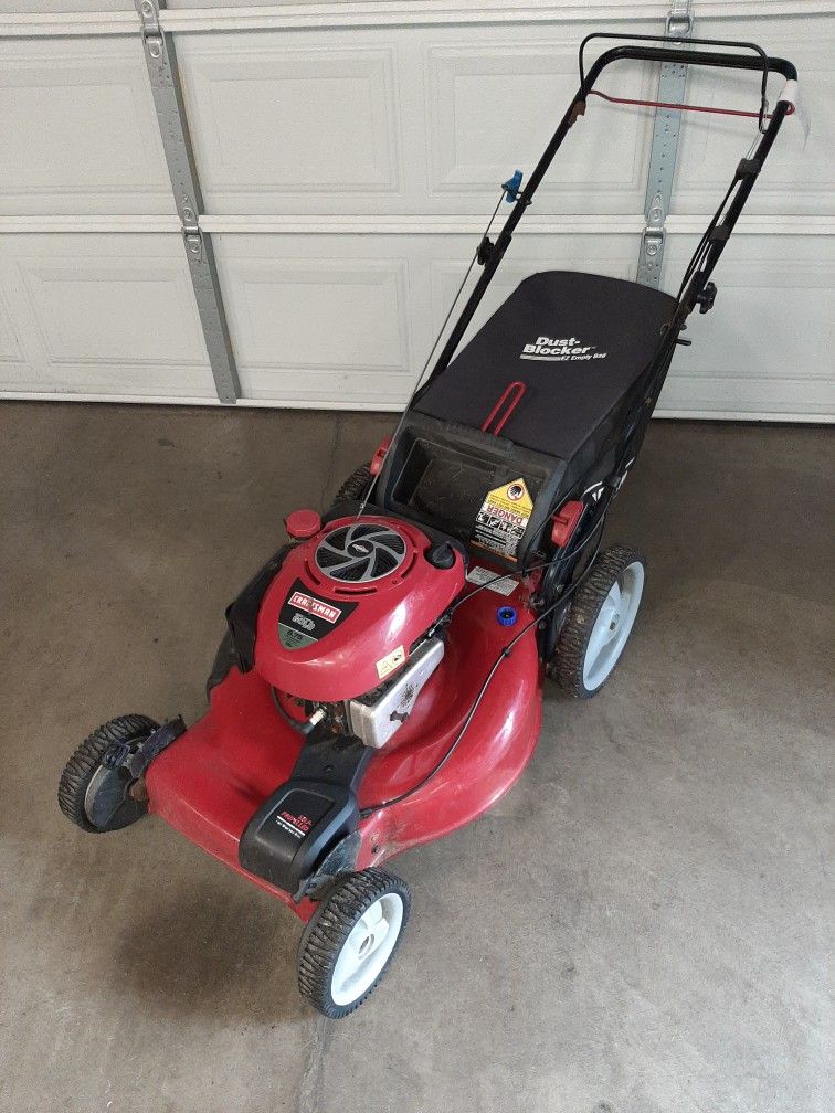 Craftsman Gold Self Propelled High Wheel Lawnmower With Bagger Lawn Mower 