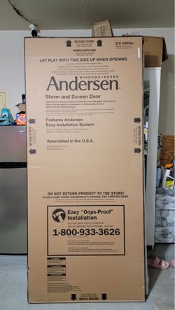 3000 Series 36 in. x 80 in. Almond Right-Hand/Outswing Full View Retractable Aluminum Storm Door